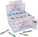 HENBRANDT 24 x Mini Kids Crayons Box 4 Assorted Colours 8 cm Non-Toxic view 7
