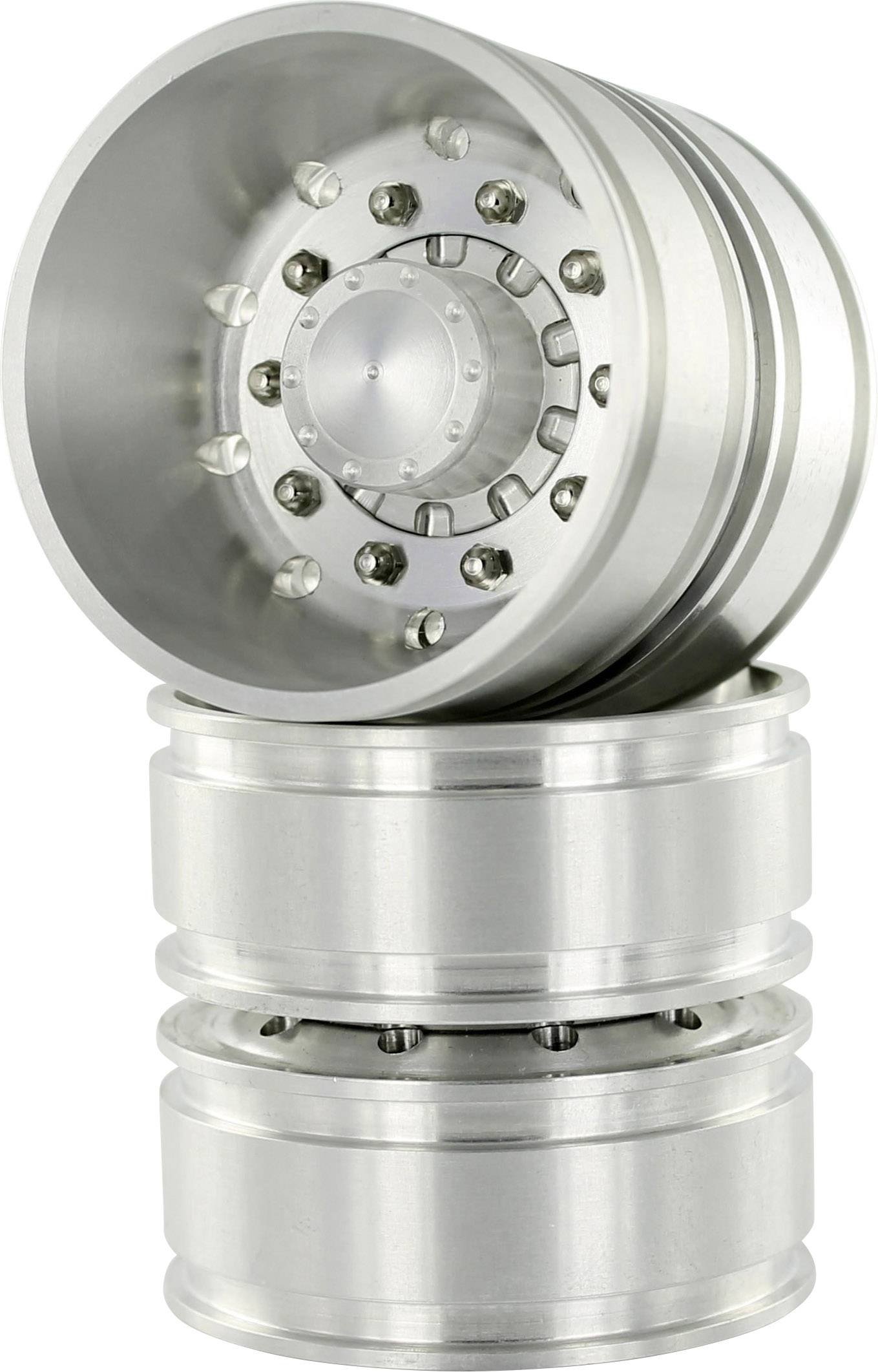 Carson 500907160 1:14 Aluminium Rear Wheel Rim Round Hole (2) Part Model Making Accessories Tuning Parts