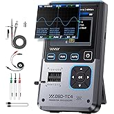 FNIRSI DSO-TC4 3-in-1 Handheld Oscilloscope 10MHz Bandwidth 48MS/s Sampling | Transistor Tester DDS Signal Generator, Automatic Component Test, 2.8" TFT, USB-C Rechargeable, for Electronics Repair &amp; DIY