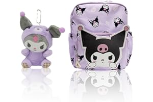 Holymid Kawaii Kumi Backpack for Teens Women, Cute Cartoon Nylon Mini Backpack Purse Bookbag Travel Daypack