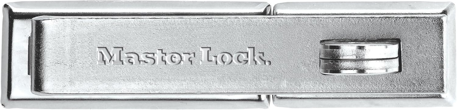 Master Lock 730DPF Heavy Duty Hasp, Straight Bar, 7-1/4-inch - Masterlock Hasp - 