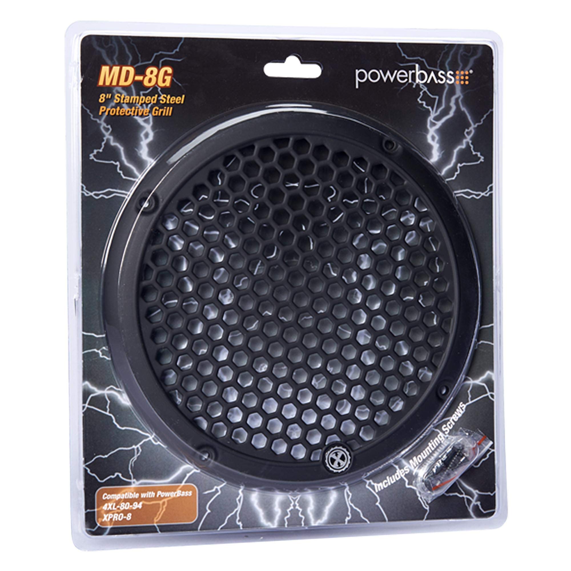 Powerbass MD-8G 8" Steel Midrange Grill