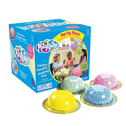 Educational Insights Playfoam Party Pack (20 Pods) - Sensory Toys & Squishy Fidget Toys for Kids, Squishy Foam Blocks, Non Sticky Dough, Sensory Bin Filler & Classroom Tools, Gifts for Ages 3+
