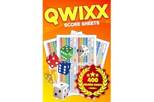 Qwixx Score Sheets: 400 Colored Sheet Pages for Dice Game