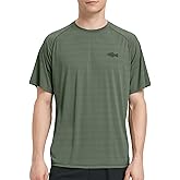 Riverruns Fishing Shirt for Men Short Sleeve UPF 50+ Sun Protection Swim T-Shirt Rash Guard Water Beach Tee