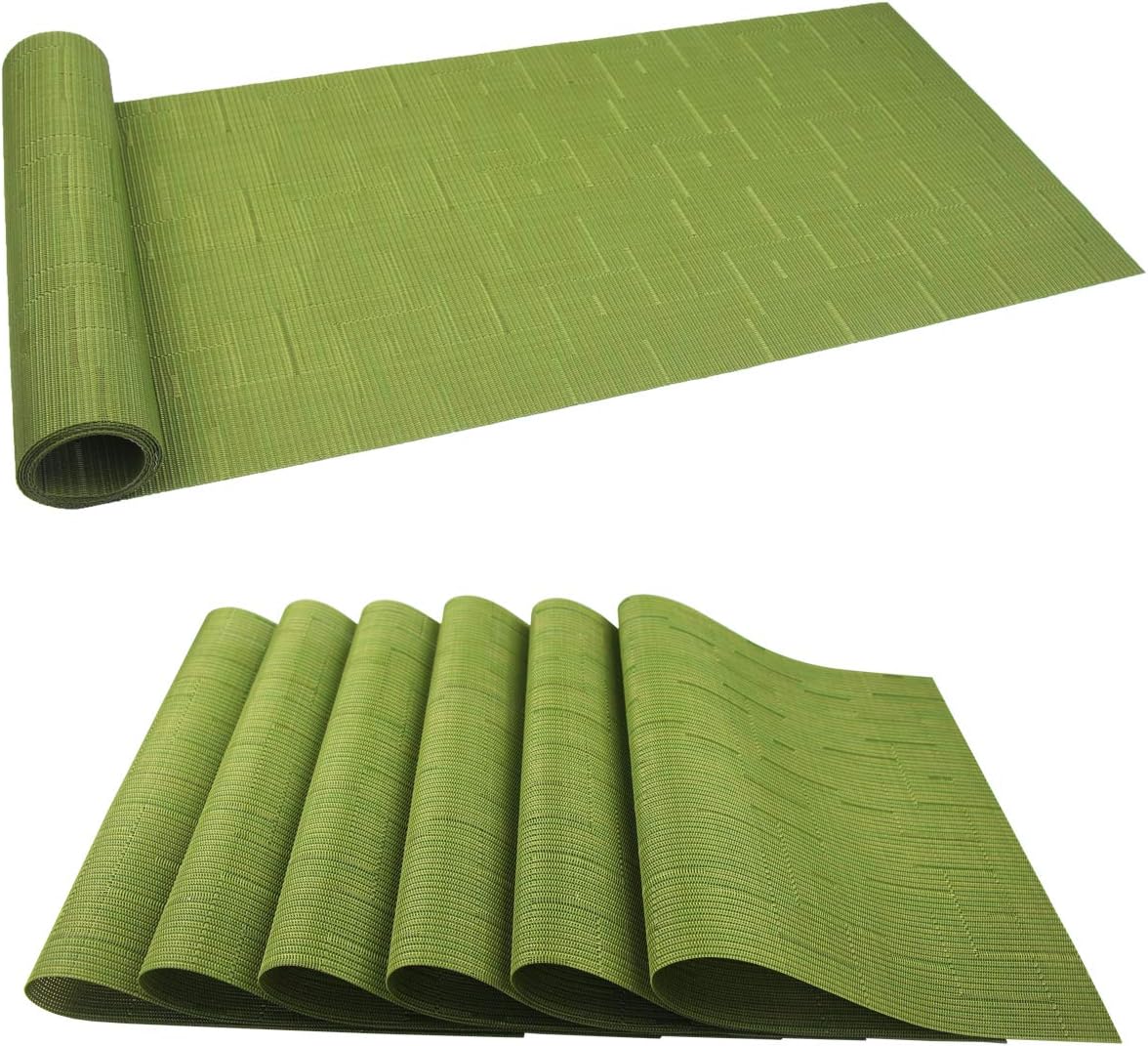 Best green table runner and placemats