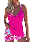 ROSEWE Womens Tankini Bathing Suits, Two-Piece