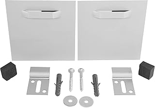 VA Profikit Spiegelaufhänger 2er Set 100x100mm Befestigungslaschen+Abstandshalter bis 12kg