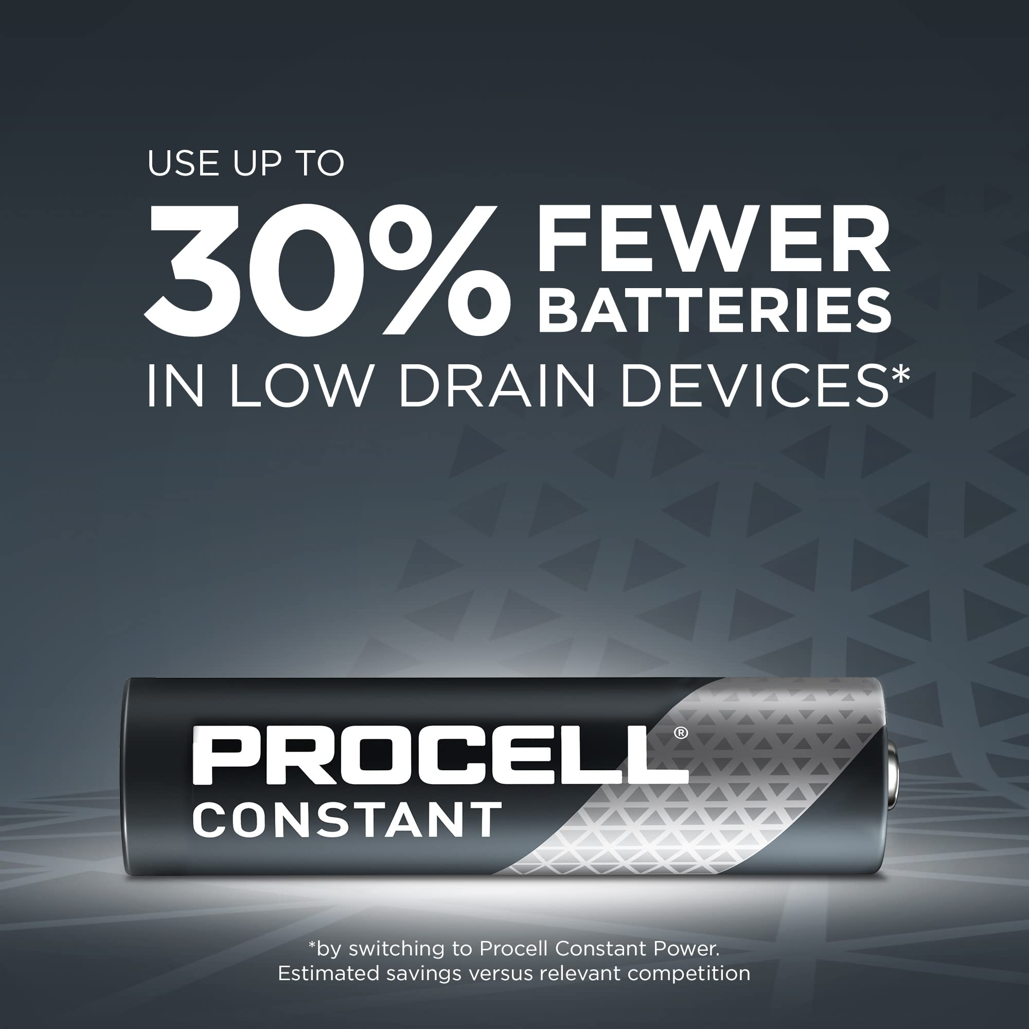 PROCELL Constant AAA Long-Lasting Alkaline Batteries (144 Pack), 10-Year Shelf Life, Bulk Value Pack for Consistent Moderate Drain Professional Devices