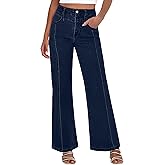 ANRABESS Wide Leg Jeans for Women Trendy 2026 High Waisted Stretchy Baggy Fall Fashion Denim Pants with Pockets