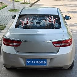 Horror Ghost 3D Transparent Car Back Rear Window