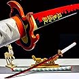 HERO SWORD Handmade 1095 High Carbon Steel Demon Slayer Katana Sword Agatsuma Zenitsu Cosplay Knife Sharp Japanese Anime Sword Real Weapon