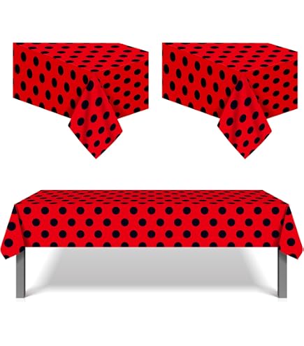 Cuteiush Mouse Party Tablecloth – 84x60 Inch Waterproof Rectangle Table Cover With Polka Dots For Birthday Decor - View #12