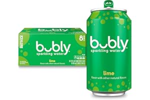 Bubly Sparkling Water, Lime, Zero Sugar & Zero Calories, Seltzer Water,12 Fl Oz Cans (Pack of 8)
