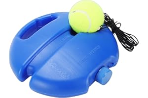 SPYMINNPOO Tennis Trainer Rebound Ball Set, Portable Tennis Practice Equipment with Weighted Base and Anti Slip Bottom, for O