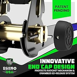 Rhino USA Ratchet Straps Tie Downs (4-Pack) - 1