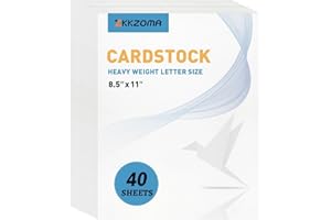 ZKKZOMA Sheets Cardstock Paper,8.5 x 11 Letter Size 65lb Printer Paper for Invitations, Menus, Scrapbooking,Arts and Crafts (