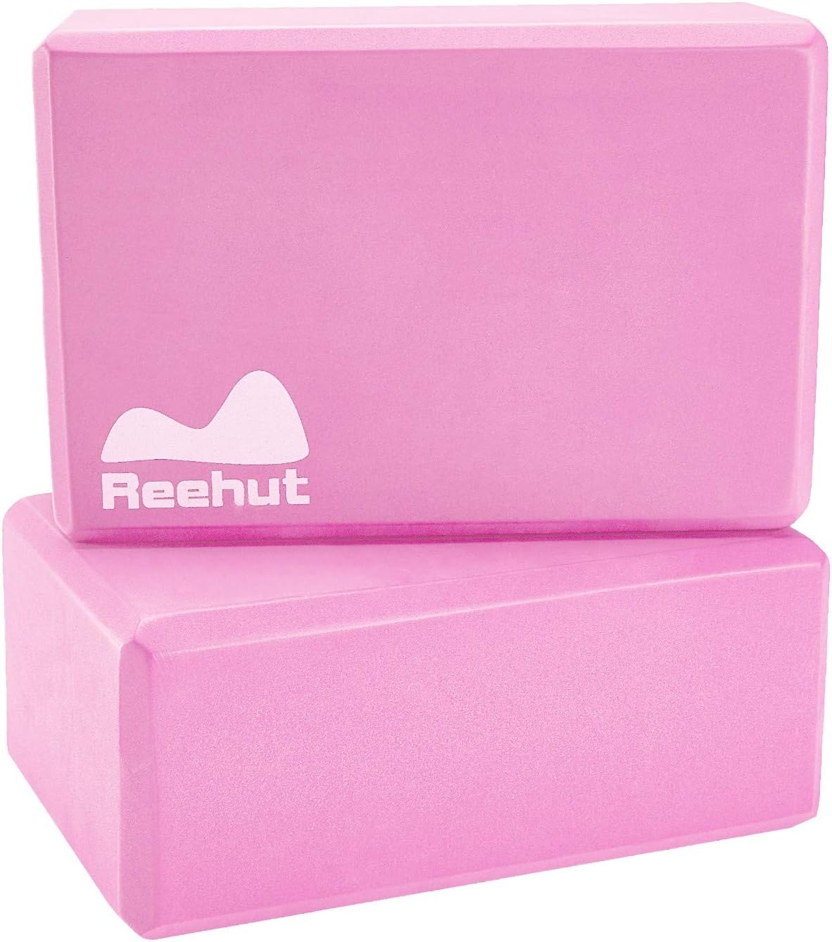 REEHUT Yoga Block High-Density EVA Foam Block to Support Deepen Poses, Improve Strength Aid Balance Flexibility - Lightweight, Odor Resistant Moisture-Proof
