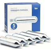ICO CO2, 16g Threaded CO2 Cartridges, CO2 Cartridges for Use with CO2 Bike Tire Inflator, C02 Cartridges for MTB & Road Bikes