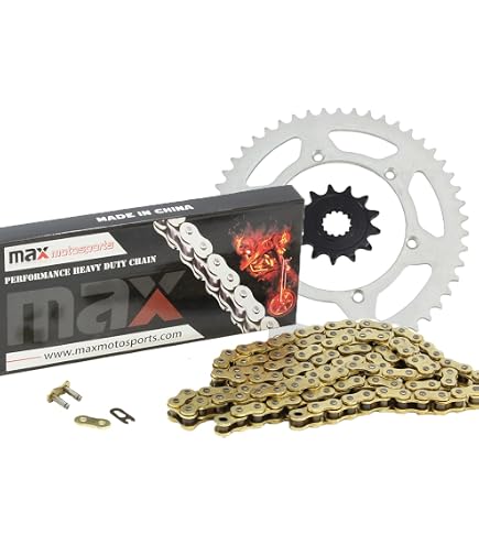 Amazon.com: Caltric Red Drive Chain And Sprocket Kit Compatible