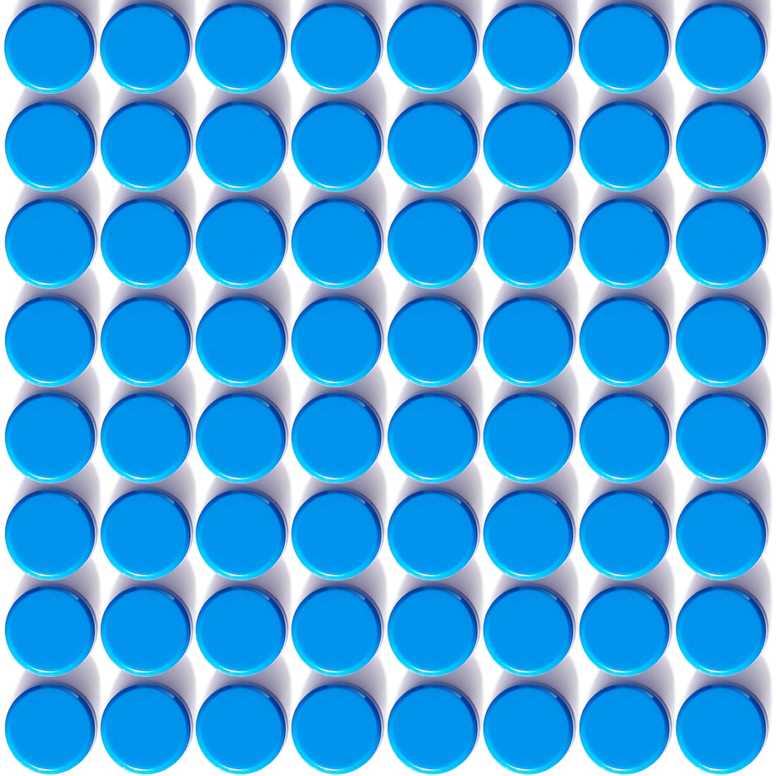 ZDZBLX Fridge Magnets 80 Pack - Strong Small Whiteboard Magnets Heavy Duty, Mini Round Magnets for Crafts, Fridge, Notice Board, Office, Cute Blue Magnet for Adults Classroom & Kitchen Magnetic Dots