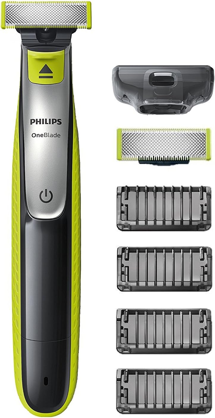 Philips OneBlade Face QP2530/30, mit 2 Klingen, 4 Trimmaufsätze