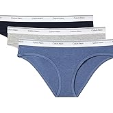 Calvin Klein womens Balance Cotton Stretch Bikini Panties, 3 Pack