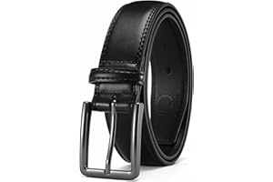 CHAOREN Leather Belts for Men - 1 3/8" Dress Belts Men - Considerate Gift for Work Business Casual Jeans
