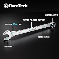 DURATECH 22mm Combination Wrench, Metric, CR-V