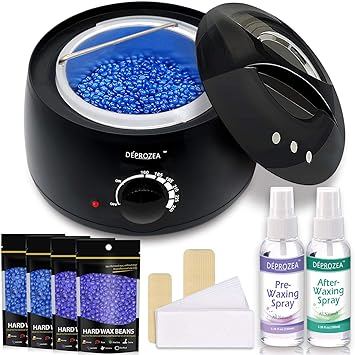 Amazon Com Waxing Kit Deprozea Painless Hair Removal Wax Warmer