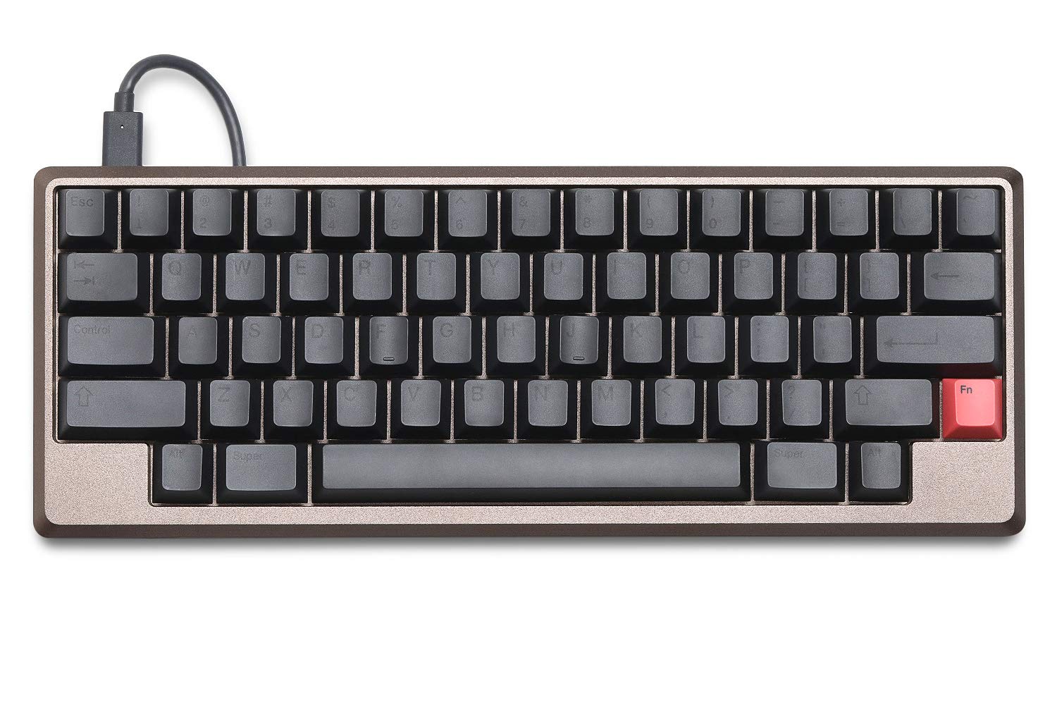 Drop + Tokyo Keyboard Tokyo60 Keyboard Kit V4 - HHHK-Style 60%, Hotswap Kaihua Sockets, Programmable QMK, USB-C, CNC Aluminum High-Profile Case (Keyboard Kit, Coyote)