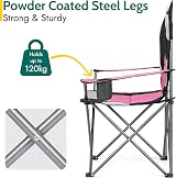 Trail Trail Outdoor Kestrel Deluxe Camping Chair High Back 120kg Capacity view 3