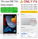 FINTIE Hybrid Case for iPad 9th/8th/7th Gen 10.2 Sunset Ombre Shockproof view 2