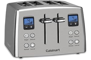 Cuisinart CPT-435P1 4-Slice Countdown Motorized Toaster, Stainless Steel