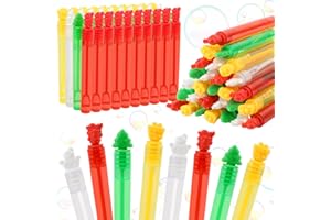 LOAVER 40 Pack Christmas Bubble Wands Bulk for Kids,Christmas Mini Bubbles Party Favors Toys for Xmas Themed Party Goodie Bag Stuffers Home Gathering Classroom Prizes