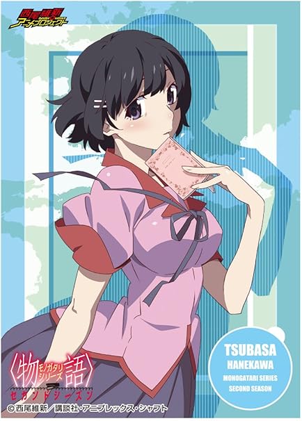 Amazon Com Tsubasa Hanekawa Bakemonogatari Mat Series Anime Neko Girl Character Card Sleeves Collection Monogatari Second Season Toys Games