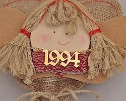 GR859C Birth Year Necklace Old English Number 2007