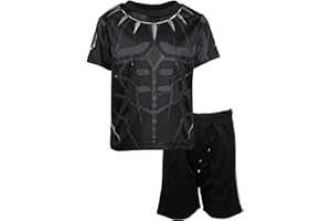 Marvel Avengers Captain America Iron Man Venom Hulk Cosplay Athletic T-Shirt and Shorts Outfit Set Toddler to Little Kid