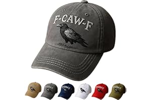 F Caw F Hat, F-Caw-F Hat Fcawf Cawf Bird Cap, Embroidered Adjustable Hats Soft Washed Baseball Caps