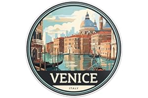 GENERIC Italy Venice City Sticker - Waterproof Vinyl Decal for Car Bumper, Laptop, Water Bottle, Luggage, Wall, and Window, Size - 3'' X 3''
