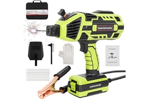 GCCSJ Handheld Welder Machine, 110V IGBT Inverter Portable Welding Machine with 6 Variable Current Adjustment 20-120Amp Welding Output Portable ARC Welder for 1/16"-1/8" Welding Rods (Green)