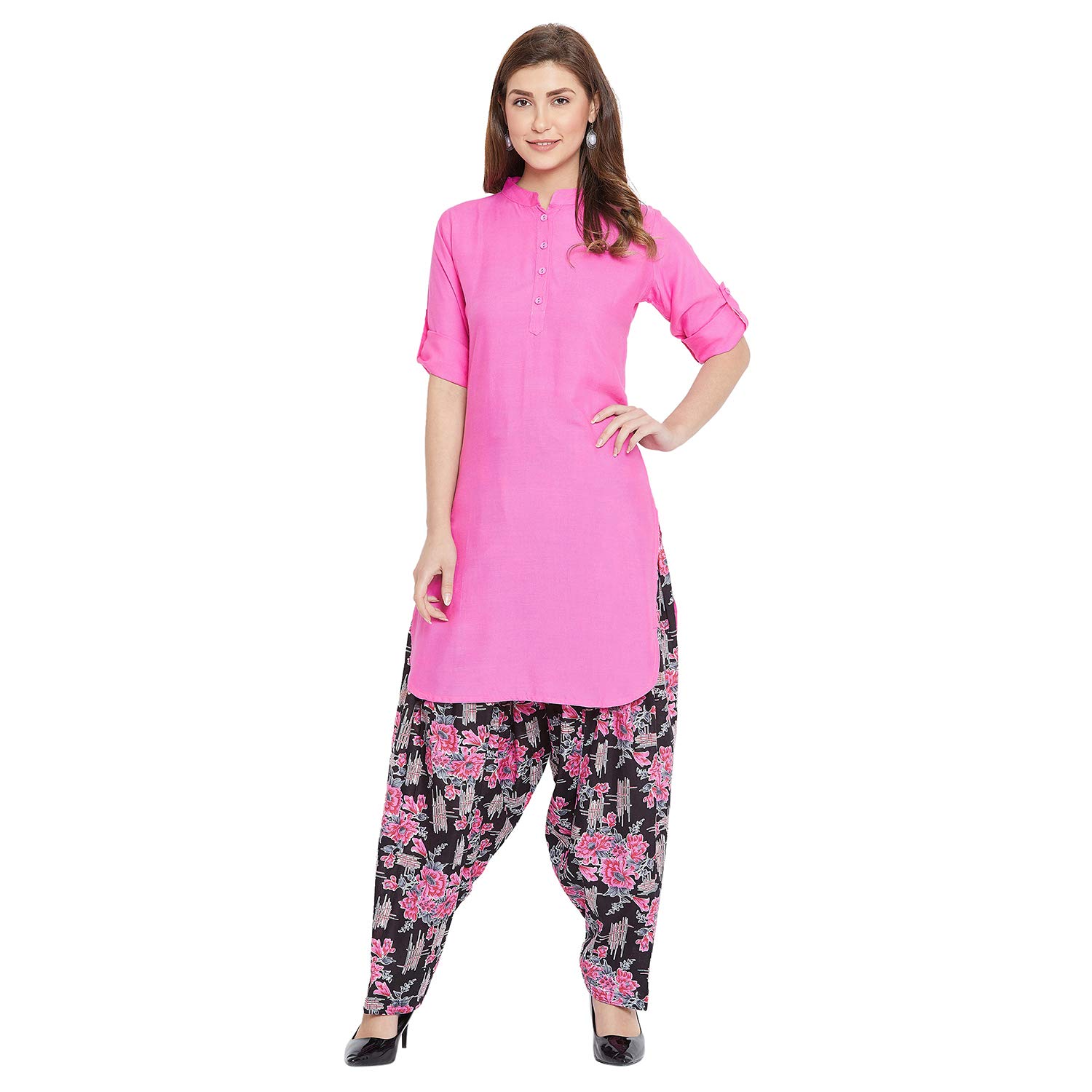 the pajama factory womens solid coloured rayon kurtis