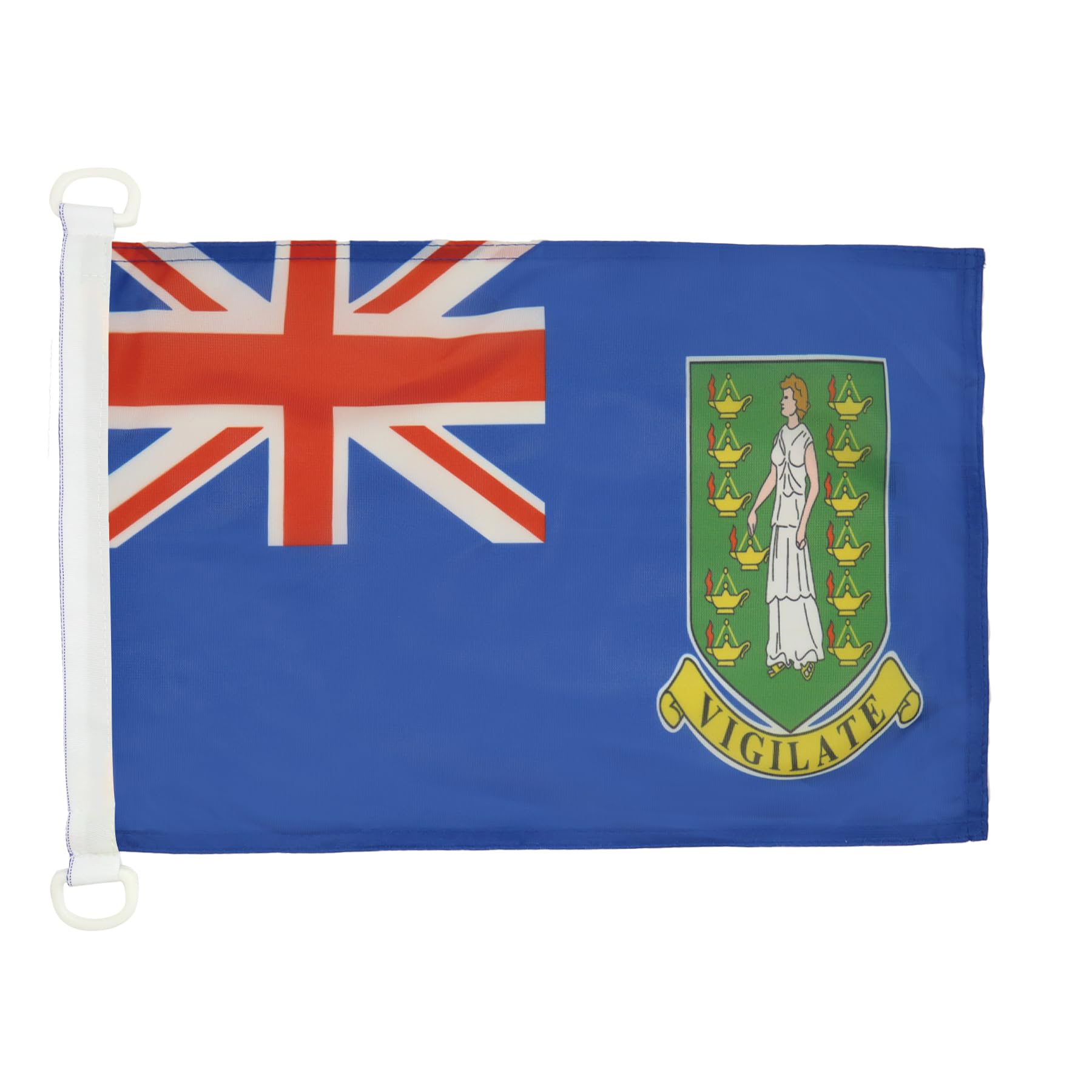 AZ FLAG - British Virgin Islands Nautical Flag - 18'' x 12'' - For Outdoor and Boat - Virgin Islander Banner Knitted Polyester with Two Plastic Rings - Vivid Colors - 12x18 in - 45x30 Cm — image 1