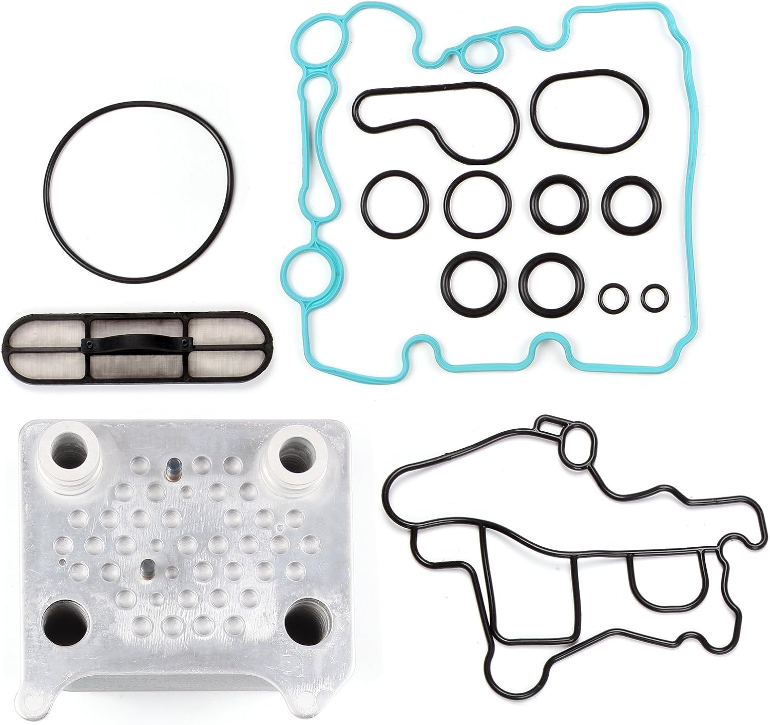 ECCPP Upgraded Oil Cooler Kit For 2003-2010 Ford F250 F350 3C3Z-6A642-CA 6.0L Powerstroke Diesel