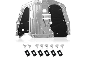 Runfider 74110-TBA-A00 90674-TY2-A01 Al-Mg Alloy Engine Splash Shield Guard for Honda Civic 2016 2017 2018 2019 2020 2021, Under Car Protection Cover Panel