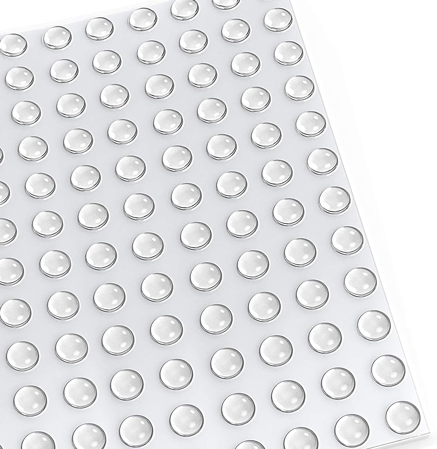 Photo 1 of RUTICH Small Door Bumpers Self-Adhesive Clear Rubber Feet Tiny Bumpons 1/4" Diameter X 1/16" Thick 100 Pack…