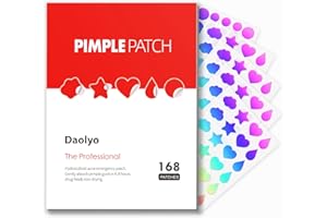 Daolyo Pimple Patches for Face, Hydrocolloid Acne Patches, Cute Star Pimple Patches with Salicylic Acid, Tea Tree Oil & Calendula Oil, Cover and Reduce Zits, Blemishes, Spots - 168 Counts