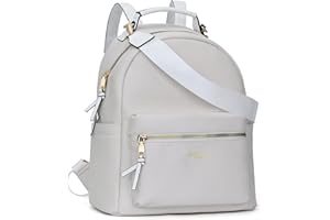 Chinllo Backpack Purse for Women Class Vegan Leather Fashion School Daypack Multipurpose Design