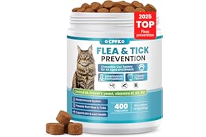 CPFK Chewable Flea Treatment for Cats Flea and Tick Prevention for Cats Chewables Fleas Chewables for Cat of All Breeds and Ages 400 Chewable Tablets