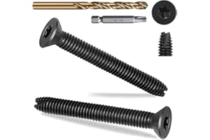 FMHOTU 5/16-18 x 2 1/2'' Flat Head Thread Cutting Self Drilling Deck Screws, Type 7, Star Drive T-30, Steel Floorboard Thread Cutting Screws for Wood & Metal-100 Pack